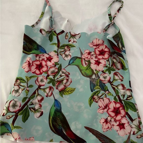 Ted Baker Pink and Green Fitted Camisole - Picture 3 of 3